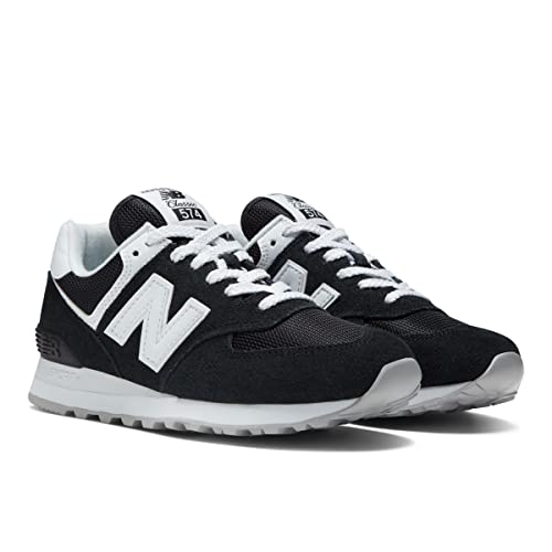 New Balance Women's 574 V2 Back Pack Sneaker, Black/White, 12 W US