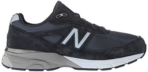 New Balance Men's Made in Us 990 V4 Sneaker, Navy/Silver, 10 XX-Wide