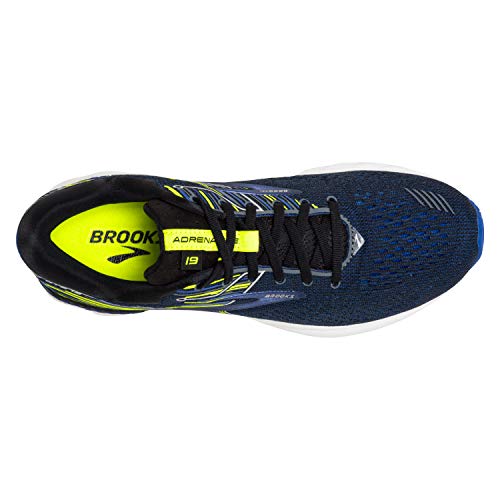 Brooks Mens Adrenaline GTS 19 Running Shoe - Black/Blue/Nightlife - D - 10.0