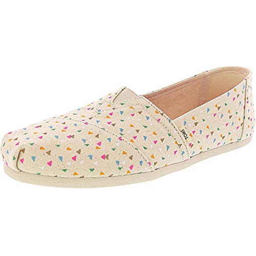 TOMS Beige Multi Colour Confetti Women's Classics (Size: 6.5)