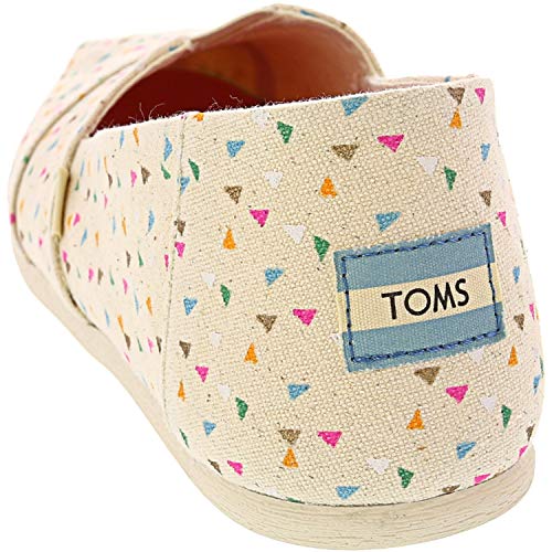 TOMS Beige Multi Colour Confetti Women's Classics (Size: 6.5)
