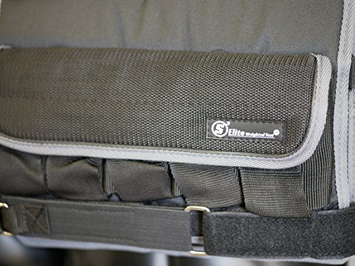 Weight vest (Short) - premium quality - best for cross fit training - running - jogging - Fully Adjustable - max weight 90lbs (S elite weight vest) (Elite-Black, 90lbs)