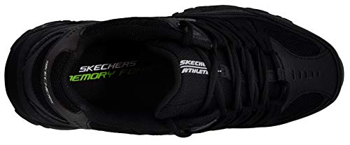 Skechers Men's Afterburn Lace-up Sneaker Black/Black 13 M US
