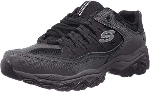 Skechers Men's Afterburn Lace-up Sneaker Black/Black 11.5 M US