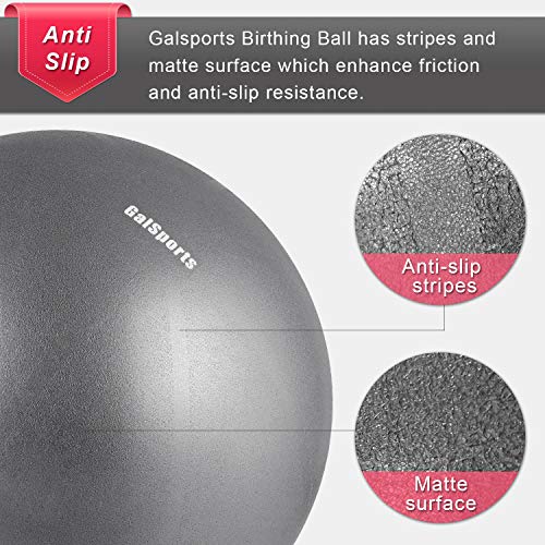 GalSports Pregnancy Birthing Ball, Yoga Exercise Birth Ball Chair for Delivery & Training & Fitness, Extra Thick Non-Toxic Anti-Burst Labor Ball with Quick Pump