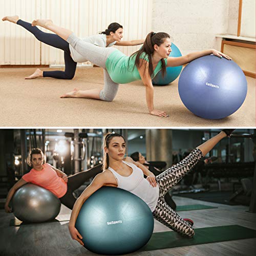 GalSports Pregnancy Birthing Ball, Yoga Exercise Birth Ball Chair for Delivery & Training & Fitness, Extra Thick Non-Toxic Anti-Burst Labor Ball with Quick Pump
