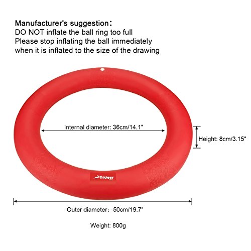 Trideer Ball Chair – Exercise Stability Yoga Ball with Base for Home and Office Desk, Ball Seat, Flexible Seating with Ring & Pump, Improves Balance, Back Pain, Core Strength & Posture