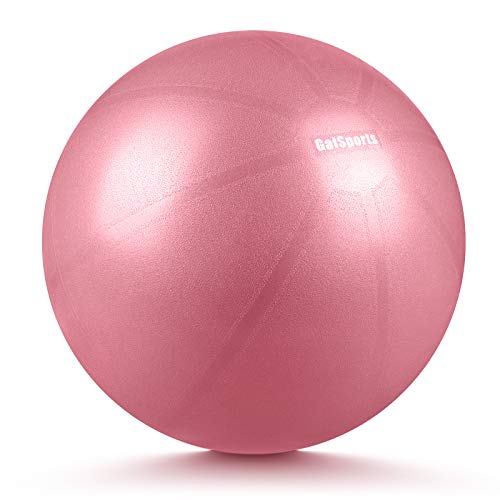 Galsports Pregnancy Birthing Ball, Yoga Exercise Birth Ball Chair for Delivery & Training & Fitness, Extra Thick Non-Toxic Anti-Burst Labor Ball with Quick Pump(Dusty Rose,L(58-65cm))