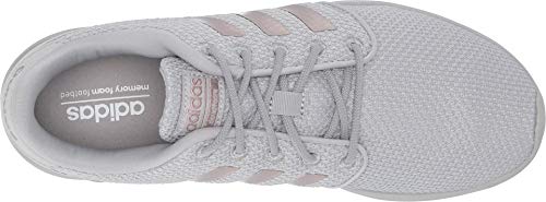 adidas Women's CloudfoamQT Racer Xpressive-Contemporary CloudfoamRunning Sneakers Shoes, light granite/copper metallic/grey, 7 M US