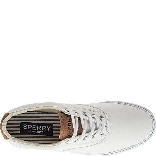 Sperry Mens Striper LL CVO Sneaker, White, 8 Wide