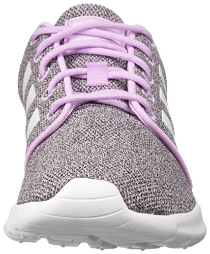adidas Women's CF QT Racer Running Shoe, clear lilac/white/black, 7.5 M US