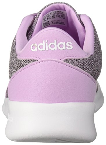 adidas Women's CF QT Racer Running Shoe, clear lilac/white/black, 7.5 M US