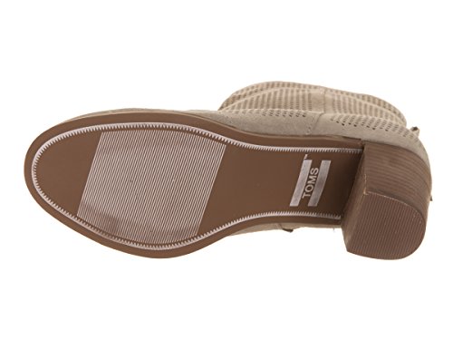 TOMS womens Lunata Perf loafers shoes, Desert Taupe, 6.5 US