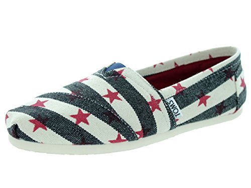 Toms Womens Classic Star Navy/Natural Star Casual Shoe 6.5 Women US