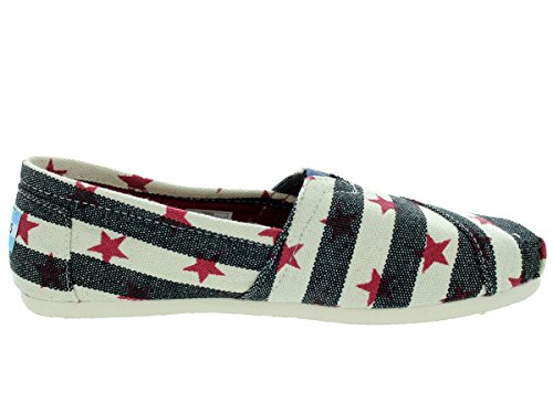 Toms Womens Classic Star Navy/Natural Star Casual Shoe 6.5 Women US