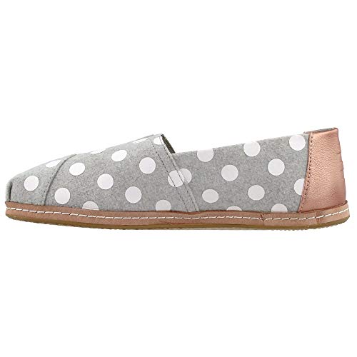 TOMS Women's Alpargata Drizzle Grey Dot 6.5 M