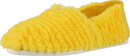 TOMS Classics Sesame Street X Yellow Big Bird Faux Feathers 10013642 Women's Size 6.5