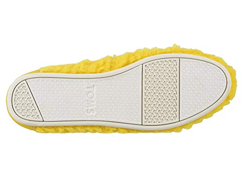 TOMS Classics Sesame Street X Yellow Big Bird Faux Feathers 10013642 Women's Size 6.5