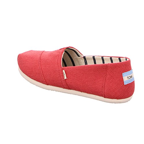 TOMS Apple Red Heritage Canvas Women's Classics 10012649 (Size: 6.5)