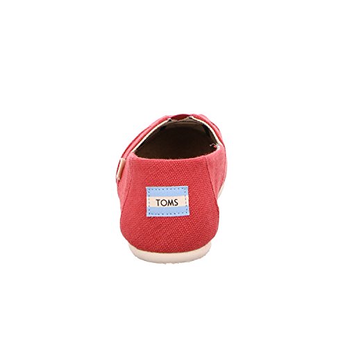 TOMS Apple Red Heritage Canvas Women's Classics 10012649 (Size: 6.5)