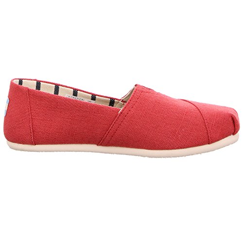 TOMS Apple Red Heritage Canvas Women's Classics 10012649 (Size: 6.5)