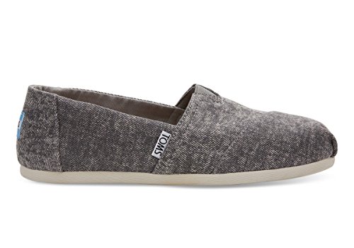 TOMS Classics Steel Grey Washed Demin 10010791 Women's 6.5
