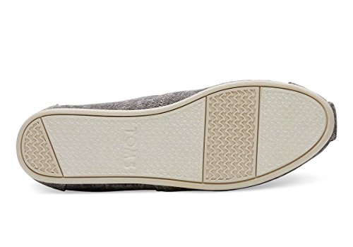 TOMS Classics Steel Grey Washed Demin 10010791 Women's 6.5