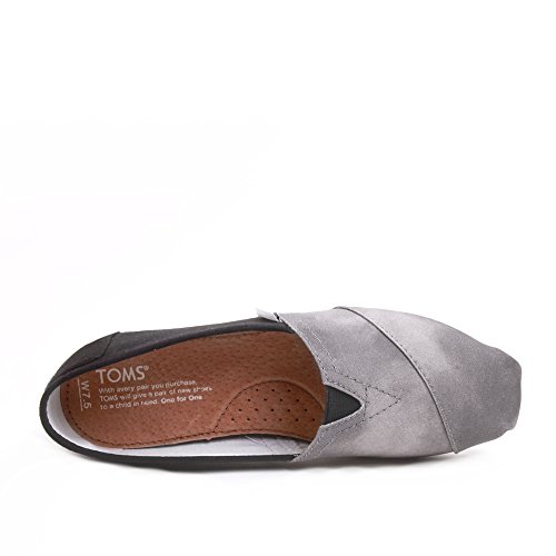 TOMS Women's Canvas Slip-On (6.5 B(M) US, Black Canvas Washed)