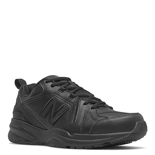 New Balance Men's 608 V5 Casual Comfort Cross Trainer, Black/Black, 11 X-Wide