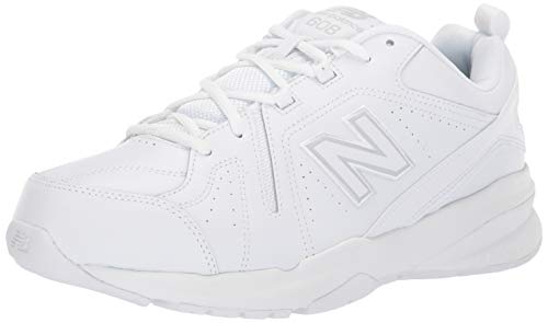New Balance Men's 608 V5 Casual Comfort Cross Trainer, White/White, 11 X-Wide