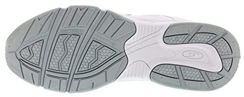 Dr. Scholl's - Men's Brisk Light Weight Dual Strap Sneaker, Wide Width, White Grey, 11.5 Wide
