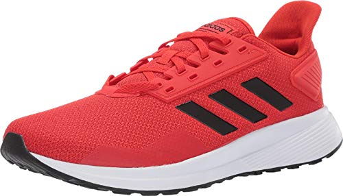 adidas Men's Duramo 9 Running Shoe, Red/Black/White, 8