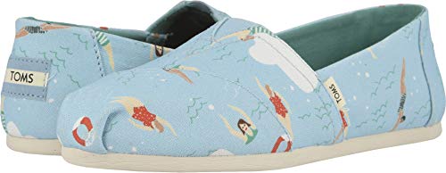 TOMS Women's Alpargata Espadrille, Size: 5.5 B(M) US, Color: Blue Glow Swimmers