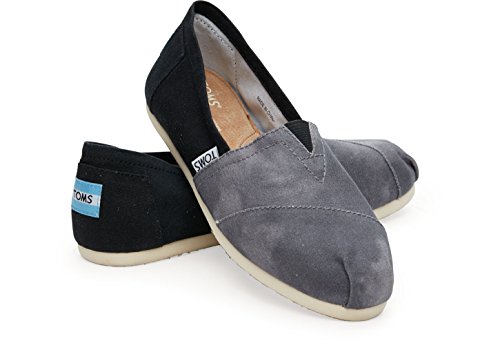 TOMS Women's Canvas Slip-on (7.5 B(M) US, Black Canvas Washed)