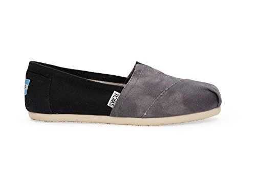 TOMS Women's Canvas Slip-on (7.5 B(M) US, Black Canvas Washed)