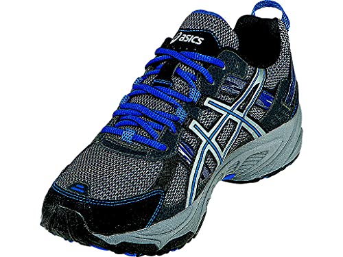 ASICS Men's Gel Venture 5 Running Shoe, Silver/Light Grey/Royal, 8.5 M US
