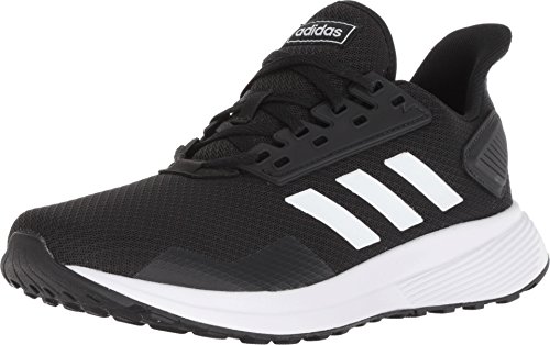 adidas Men's Duramo 9 Running Shoe, Black/White, 8.5 Wide US