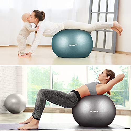 GalSports Pregnancy Birthing Ball, Yoga Exercise Birth Ball Chair for Delivery & Training & Fitness, Extra Thick Non-Toxic Anti-Burst Labor Ball with Quick Pump