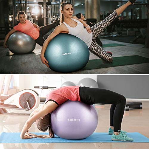 GalSports Pregnancy Birthing Ball, Yoga Exercise Birth Ball Chair for Delivery & Training & Fitness, Extra Thick Non-Toxic Anti-Burst Labor Ball with Quick Pump