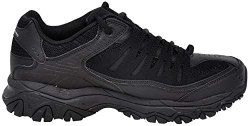 Skechers Men's Afterburn Lace-up Sneaker Black/Black 8 M US