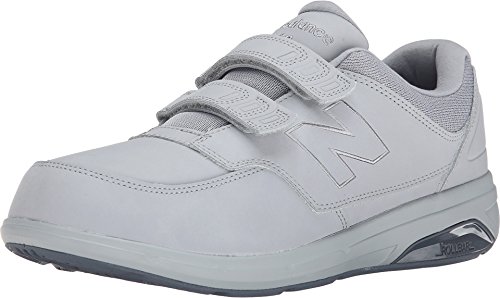 New Balance Men's 813 V1 Hook and Loop Walking Shoe, Silver Mink/Lead, 8.5