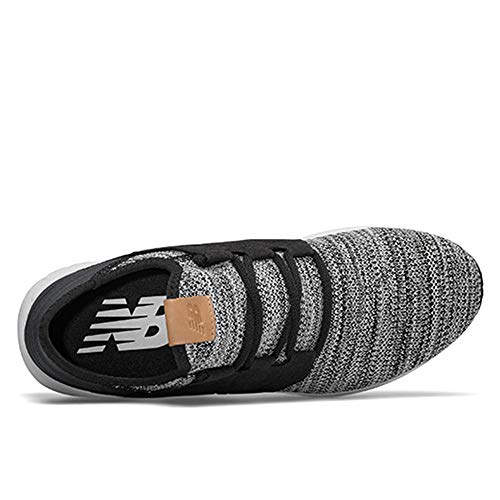 New Balance Men's Fresh Foam Cruz V2 Sneaker, White/Black, 8 2E US