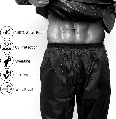 2Fit Heavy Duty Sweat Suit Sauna Exercise Gym Suit Fitness, Weight Loss, AntiRip (7XL)