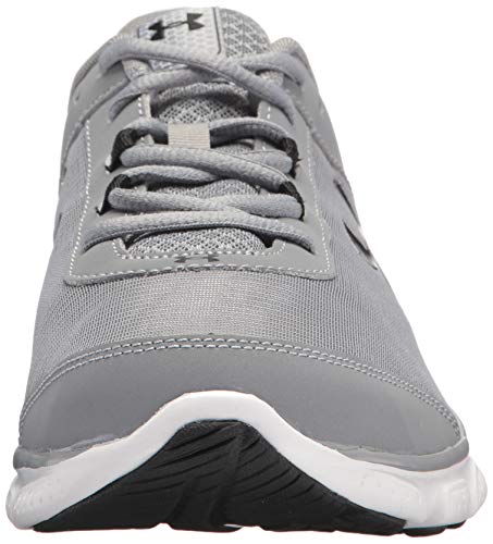Under Armour Men's Micro G Assert 7 Running Shoe, Steel (100)/White, 12