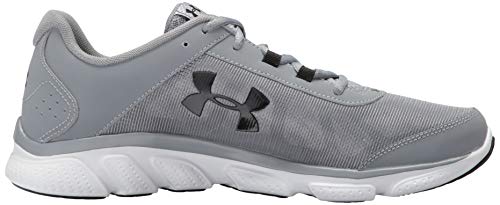 Under Armour Men's Micro G Assert 7 Running Shoe, Steel (100)/White, 12