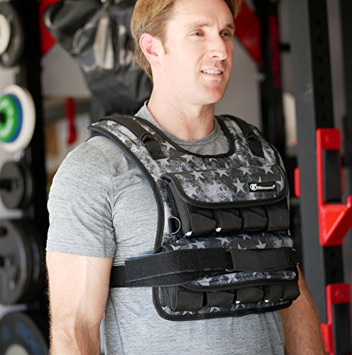 Weight vest (Short) - premium quality - best for cross fit training - running - jogging - Fully Adjustable (S pro weight vest) (Elite S-T Camo, B60lbs)