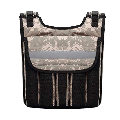 Strength sport systems Weight Vest (Short) - Premium Quality - Best for Cross fit Training - Running - Jogging - Fully Adjustable (S pro Weight Vest) (Pro II - Camouflage, 40lbs(Iron ore Bags))