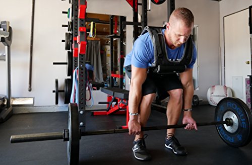 Weight vest (Short) - premium quality - best for cross fit training - running - jogging - Fully Adjustable (S pro weight vest) (Elite S Black, B50lbs)