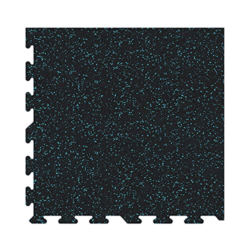 Blue Rubber Interlocking Floor Tiles for Weight Loss