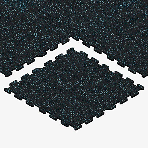 Blue Rubber Interlocking Floor Tiles for Weight Loss
